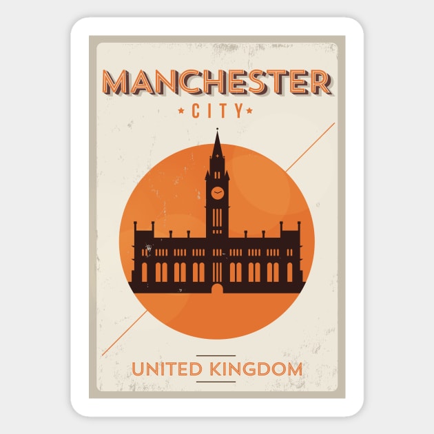 Manchester Poster Design Sticker by kursatunsal